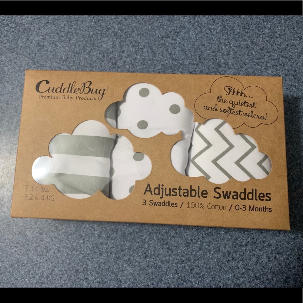 NWT 3PC COTTON SWADDLES🥰💛